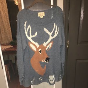 Cute Wildfox Reindeer sweater. 💙💙💙